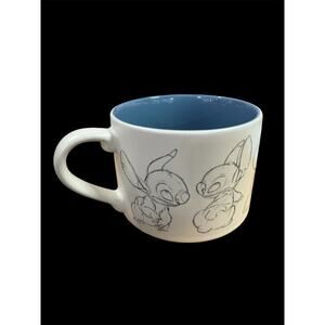 Exclusive Rare Disney Stitch Animation Sketch mug blue interior